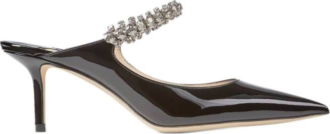 Jimmy Choo Zwarte sandalen met kristallen Black Dames