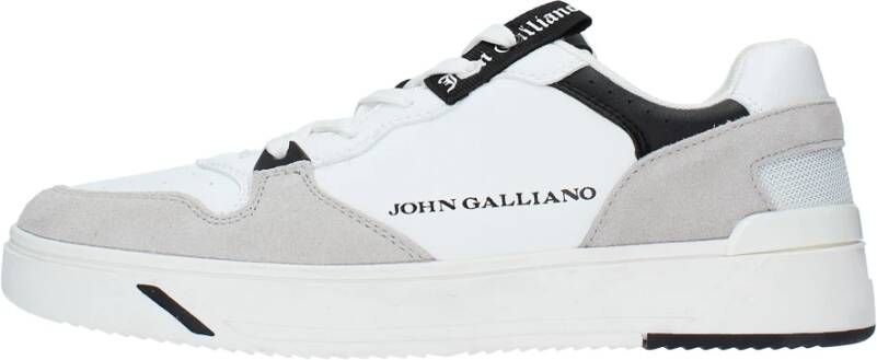 John Galliano Sneakers Wit White Heren