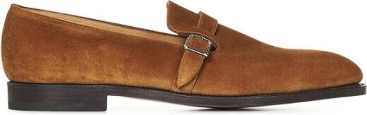 John Lobb Bruine Loafer Schoenen Elegante Stijl Brown Heren