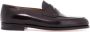 John Lobb Donker Leren Oxford Schoenen Taps Design Brown Heren - Thumbnail 1