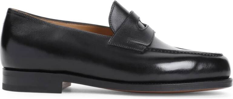 John Lobb Zwarte Loafer Schoenen voor Mannen Black Heren