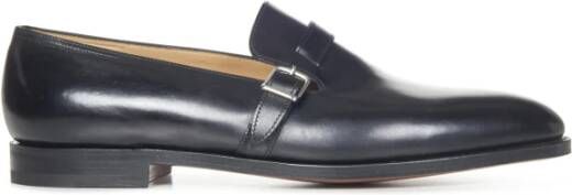 John Lobb Zwarte Loafer Schoenen voor Mannen Black Heren