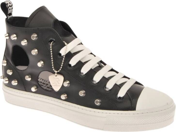 John Richmond Enkellaags Sneakers met Kettingdetail Zwart Heren