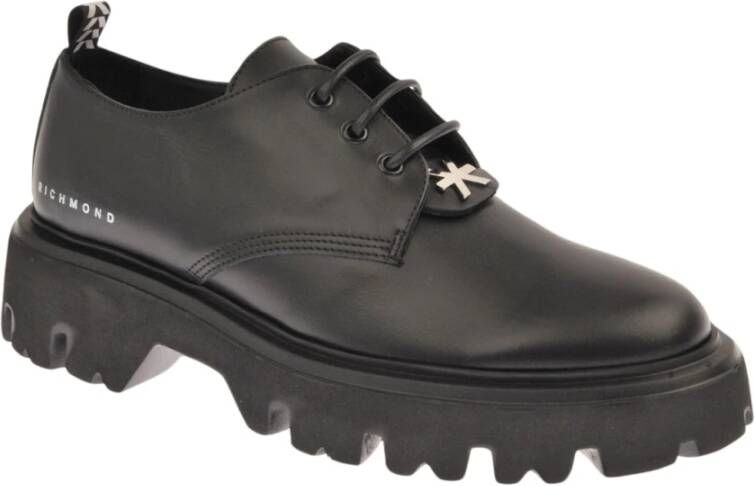 John Richmond Heren Oxford schoen met track zool Black Heren