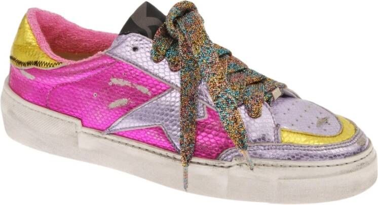 John Richmond Kleurrijke Sneakers Purple Dames