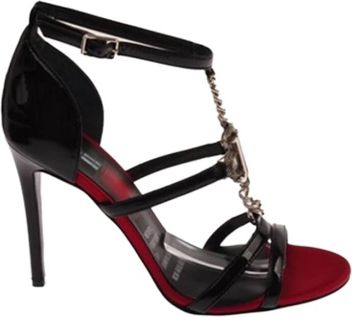 John Richmond Sandalen met hak en enkelband Black Dames