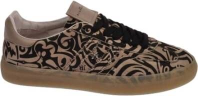 John Richmond Sneaker met allover patroon Beige Heren