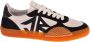 John Richmond Tricolor Logo Sneakers Ronde Neus Rubberen Zool Multicolor Heren - Thumbnail 1