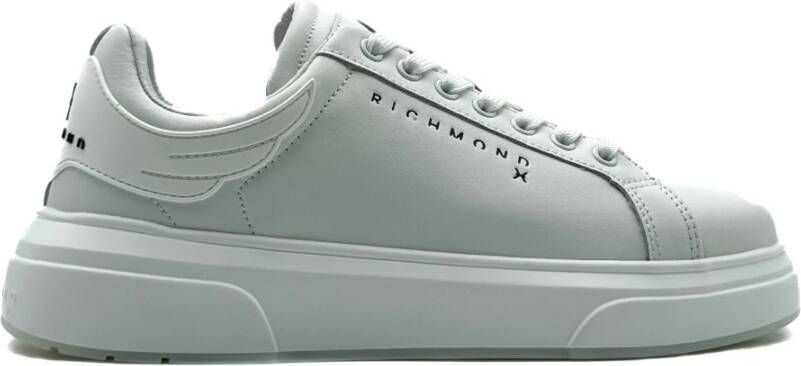 John Richmond Witte Sneakers Model 20007 White Heren