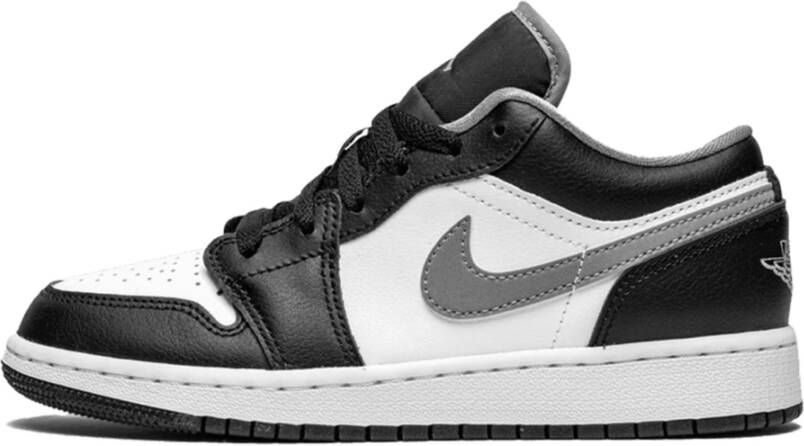 Jordan 1 Low basisschool Schoenen Black Leer 5 Foot Locker