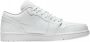 Nike Jordan 1 Low Triple White Tumbled Leather - Thumbnail 2