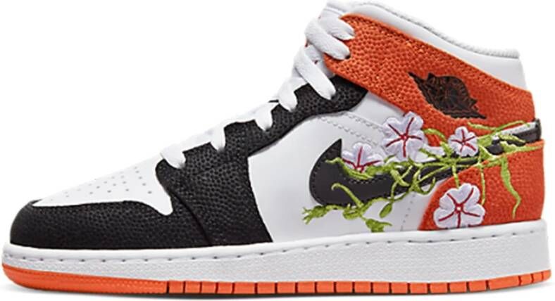 Jordan Bloesem Mid Sneakers Orange Dames