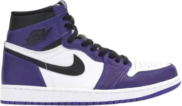 Jordan Court Purple Retro High Top Sneaker Purple Heren