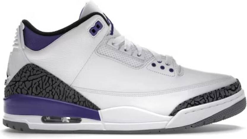 Jordan Donkere Iris Retro Sneakers voor Heren White Heren