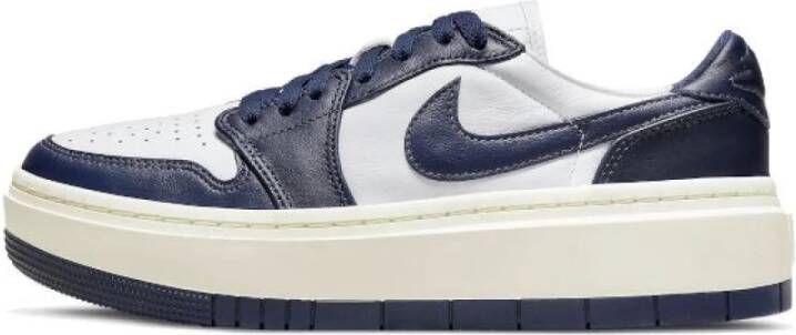 Jordan Elevate White Midnight Navy Sneakers Blauw Dames