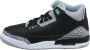 Jordan Groene Gloed Retro Sneakers Black Dames - Thumbnail 1