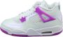 Jordan Hyper Violet Retro Sneaker White Dames - Thumbnail 1