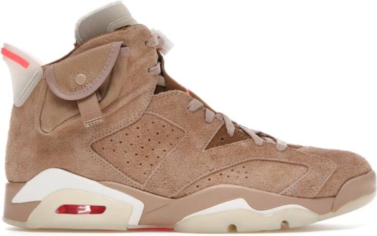 Jordan Khaki Retro 6 Sneakers Brown Heren