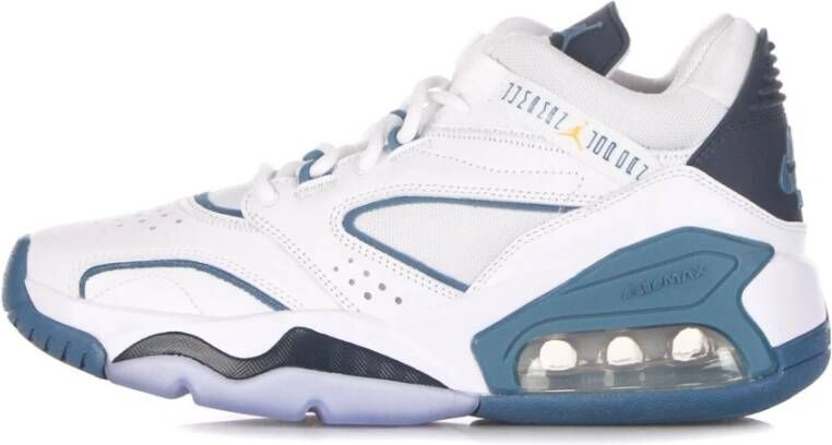 Jordan Lage Sneaker Wit Blauw Geel Marine White Heren