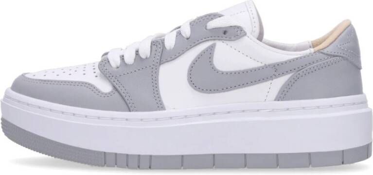 Jordan Lage Witte Platform Sneaker White Dames