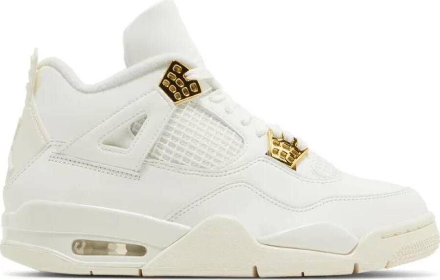 Jordan Metallic Gold Retro Sneakers Limited Edition White Heren