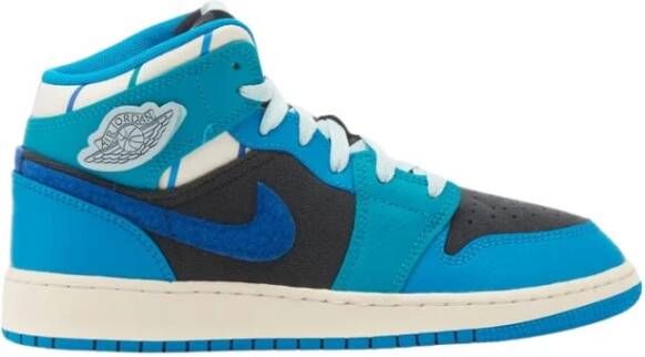 Jordan Air 1 Mid Sneaker School kinderschoenen Grijs