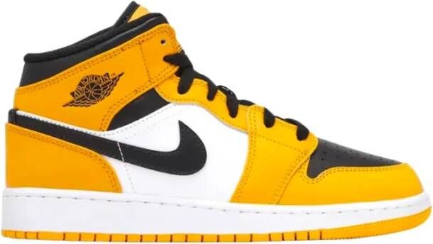 Jordan Mid Taxi Sportschoen Wit Geel Yellow Heren