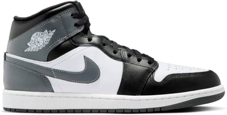 Jordan Mid Zwart Wit IJzer Grijs Sneakers Black Heren