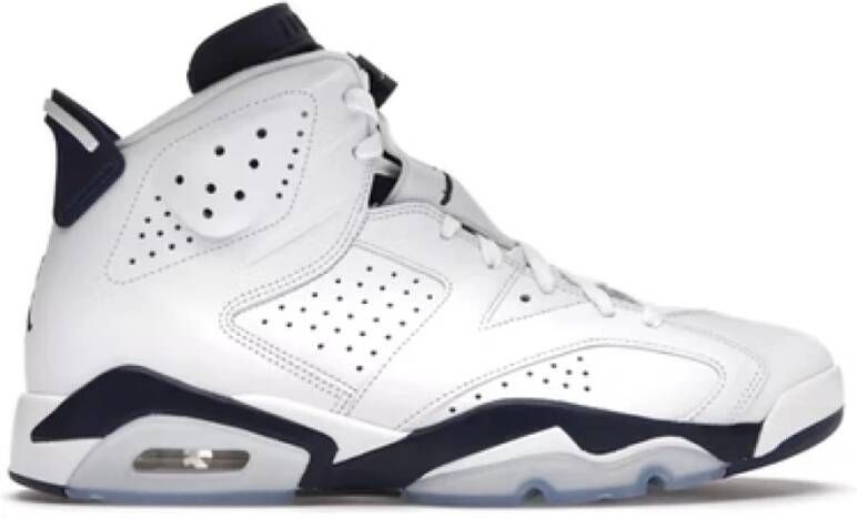 Jordan Middernacht Marineblauwe Retro 6 Sneakers White Heren