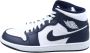 Jordan Navy Blauwe Mid-Top Sneakers Blue Heren - Thumbnail 1