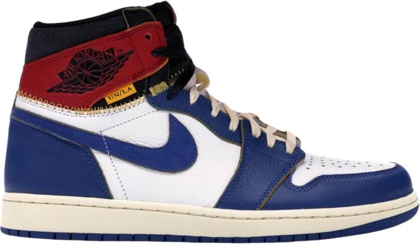 Nike Beperkte Editie Retro High Union Blue Toe Multicolor Heren