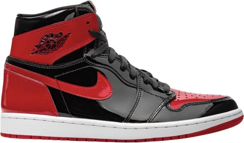 Nike Beperkte oplage Retro High OG Patent Bred Black Dames