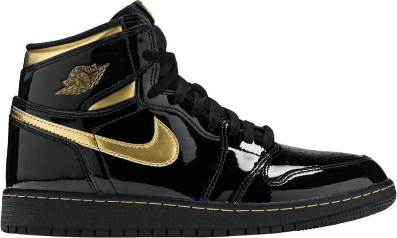 Nike Beperkte Oplage Retro Hoog Zwart Goud Black Dames