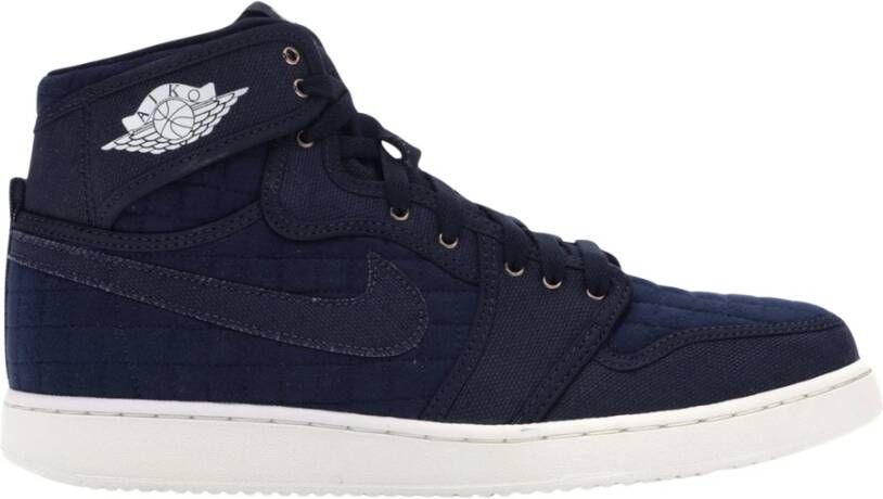 Nike Blauwe Gewatteerde Hoge Top Sneakers Blue Heren Schoenen