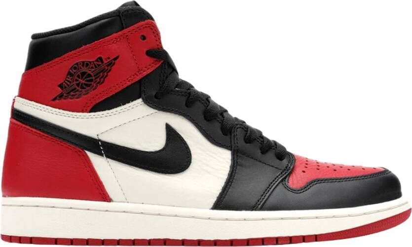 Nike Retro High OG Bred Toe Red Heren