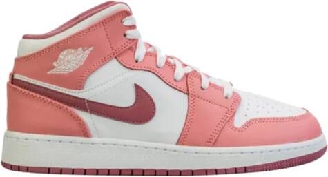 Jordan Roze Sneakers Air 1 Mid Pink Dames