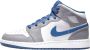 Nike Air Jordan 1 Mid True Blue Ce t (GS) Y DQ8423 - Thumbnail 1