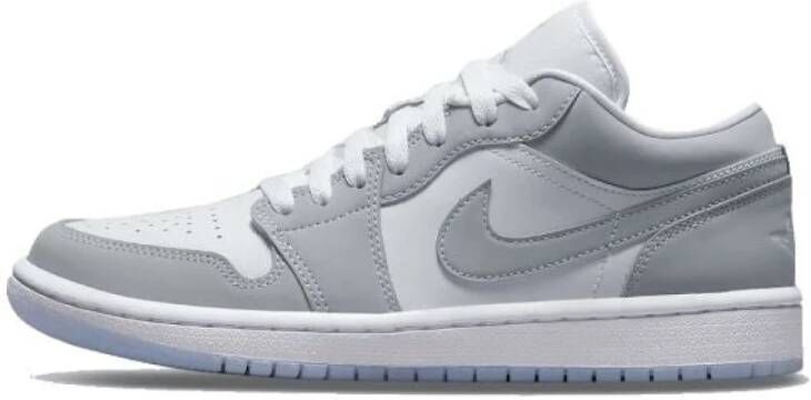 Jordan 1 Low Dames Schoenen White Leer Foot Locker - Foto 1