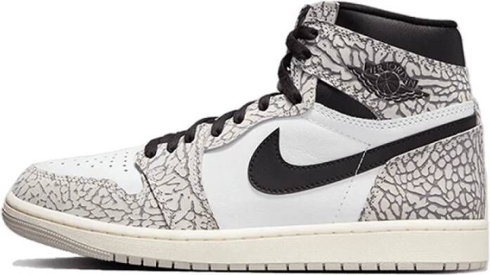 Jordan Air 1 Retro High Og Tech Grey Muslin-Black-White