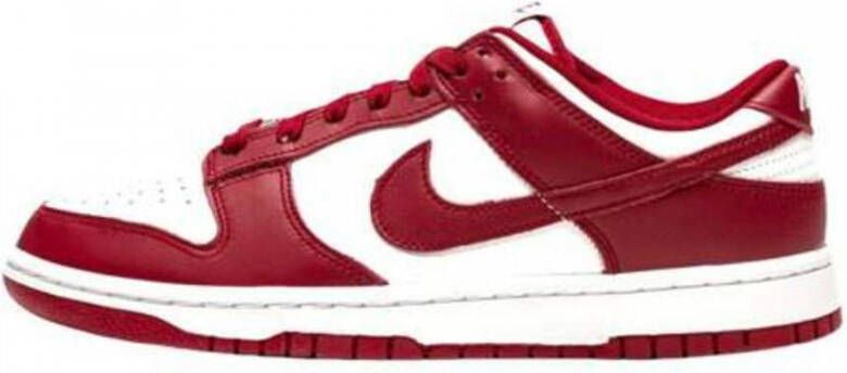 Nike Vintage-geïnspireerde Dunk Low Bordeaux Sneakers voor Rood