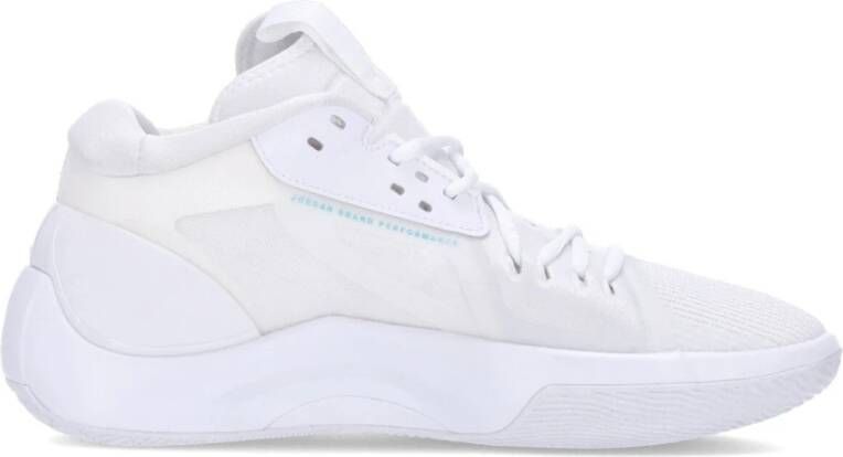 Jordan Witte Sneaker met Aqua Accenten White Heren