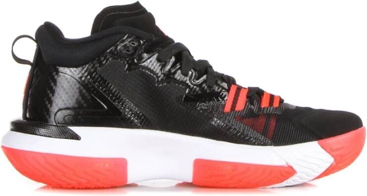 Jordan Zion 1 Basketbalschoen Zwart Rood Wit Multicolor Heren