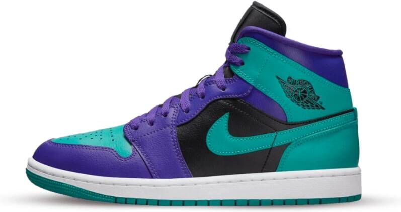 Jordan Zwarte Druif Mid Sneakers Multicolor Dames