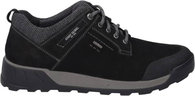 Josef Seibel Casual Veterschoenen Zwart Black Heren