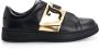 Juicy Couture Zwarte Leren Lage Sneakers Black Dames - Thumbnail 1