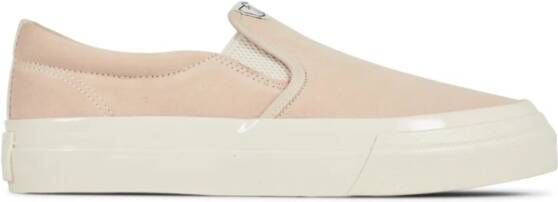 Junya Watanabe Witte Slip-On Sneakers Logo Rubber Beige Heren