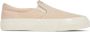 Junya Watanabe Witte Slip-On Sneakers Logo Rubber Beige Heren - Thumbnail 1