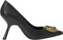 Just Cavalli Leren pumps met slangenlogo Black Dames - Thumbnail 1