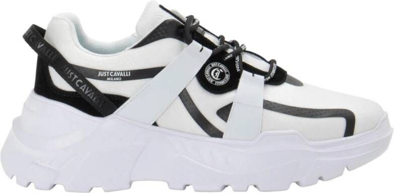 Roberto Cavalli Stijlvolle Sneakers voor Mannen White Heren