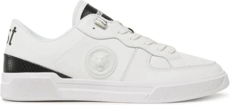 Just Cavalli Witte logo sneakers met achterdetail White Heren